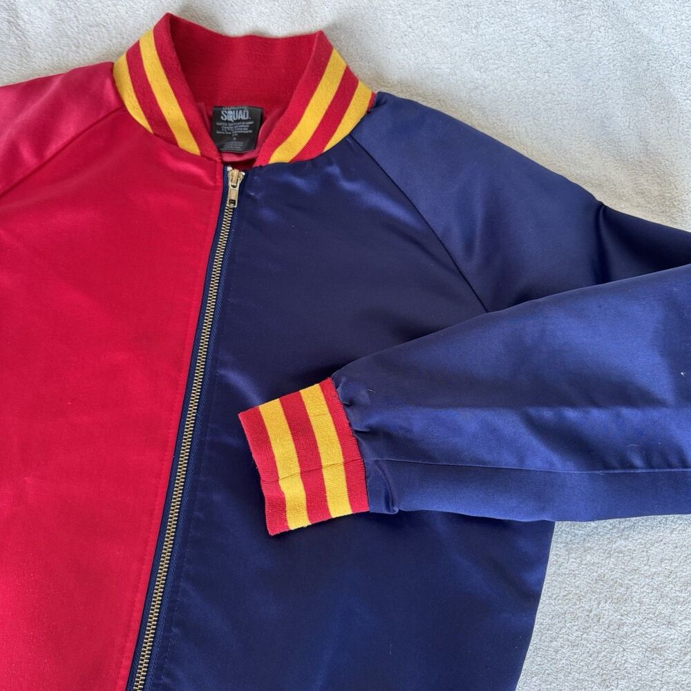 Suicide Squad Harley Quinn Jacket M Property of Joker Satin Bomber Hot Topic Med